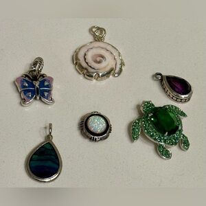 6 necklace pendants